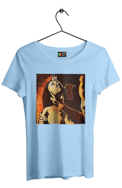 Футболка жіноча з принтом "Страсна жінка". Жінка, картина, секс. 2070702