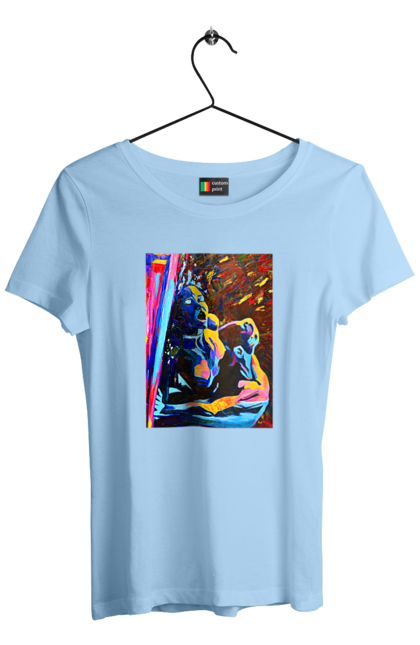 Футболка жіноча з принтом "Пристрасть". Картина, секс. 2070702