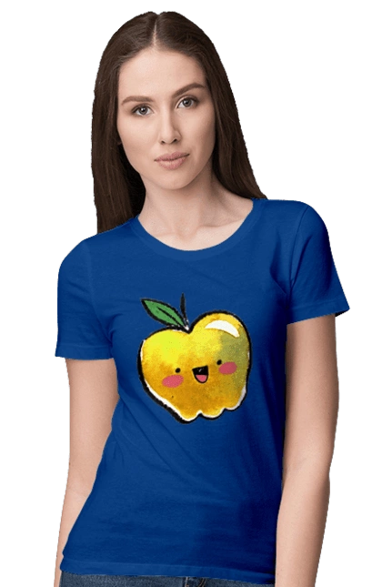 Cute yellow apple