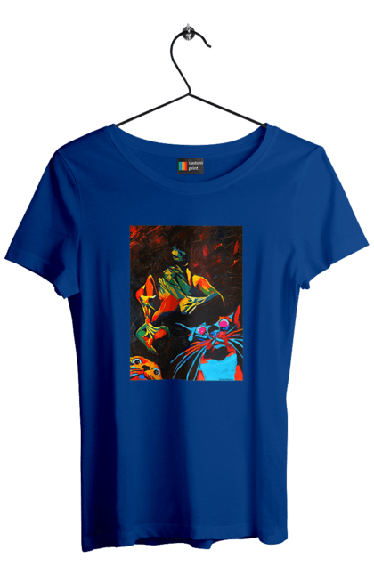 Футболка жіноча з принтом "Секс коти". Картина, коти, секс. 2070702