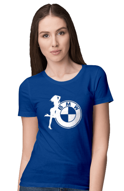 Women`s t-shirt with prints Bmw Girl Wh. Bmw, cars. 2070702