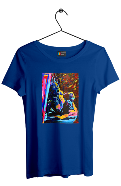 Футболка жіноча з принтом "Пристрасть". Картина, секс. 2070702