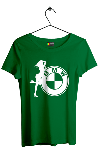 Футболка жіноча з принтом "Bmw Girl". Бмв, машини. 2070702