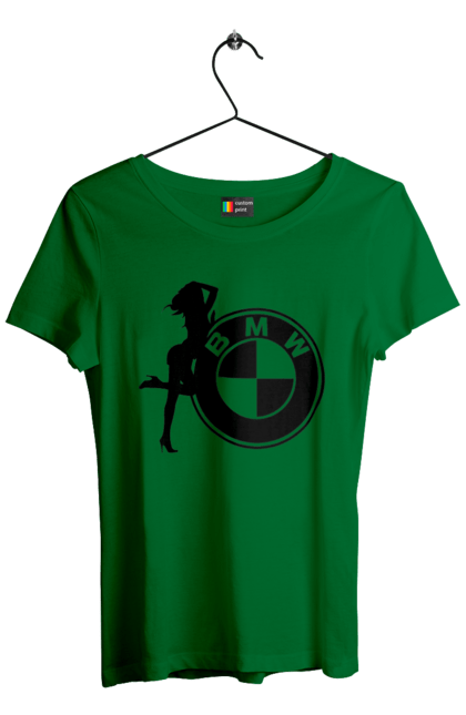 Футболка жіноча з принтом "Bmw Girl". Бмв, машини. 2070702