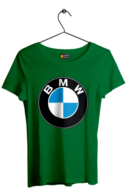 Футболка жіноча з принтом "Bmw Logo". Бмв, машини. 2070702