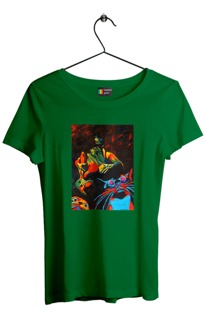 Футболка жіноча з принтом "Секс коти". Картина, коти, секс. 2070702