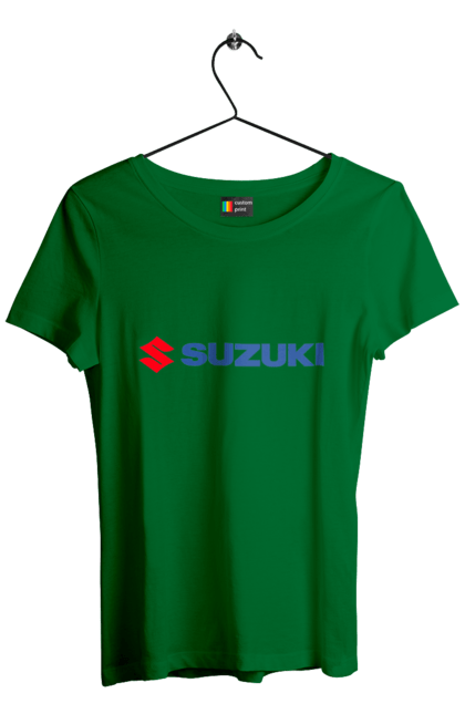 Футболка жіноча з принтом "лого Сузукі". Авто, лого, машина, сузукі. 2070702