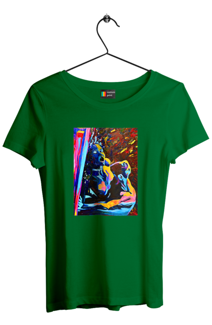 Футболка жіноча з принтом "Пристрасть". Картина, секс. 2070702