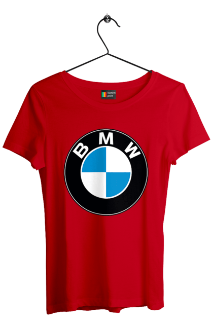 Футболка жіноча з принтом "Bmw Logo". Бмв, машини. 2070702