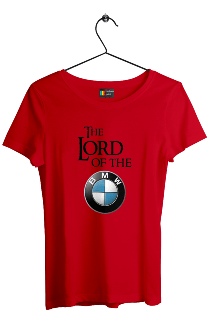 Футболка женская с принтом The lord of the BMW black. Бмв, игра престолов. 2070702
