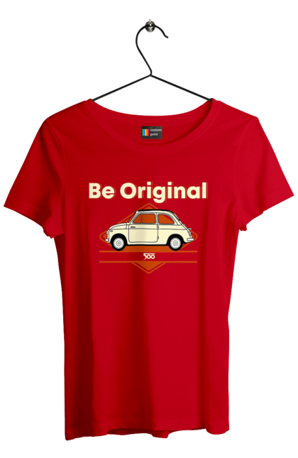 Women`s t-shirt with prints Fiat 500. Auto, fiat, machine. 2070702