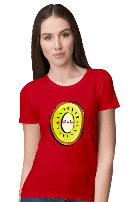 Футболка жіноча з принтом "Любий киви". Киви, любий. 2070702