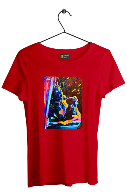 Футболка жіноча з принтом "Пристрасть". Картина, секс. 2070702