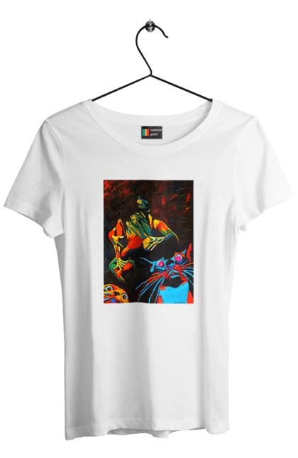 Футболка жіноча з принтом "Секс коти". Картина, коти, секс. 2070702