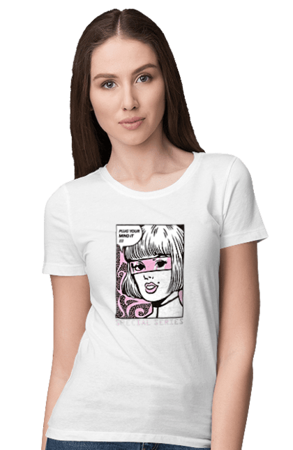 Футболка жіноча з принтом "Попарт". Попарт. 2070702