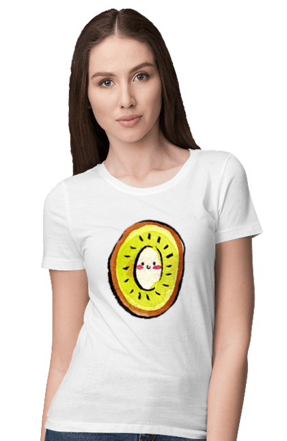 Футболка жіноча з принтом "Любий киви". Киви, любий. 2070702