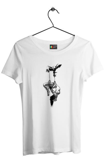 Футболка жіноча з принтом "Підвішування". Бдсм. 2070702