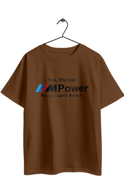 Oversized t-shirt with prints M power black BMW. Bmw, m series. 2070702