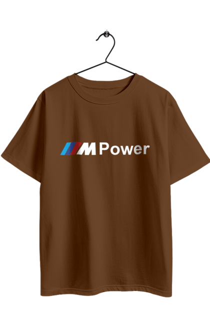 Футболка оверсайз с принтом Mpower БМВ. Бмв, м серия, машины. 2070702