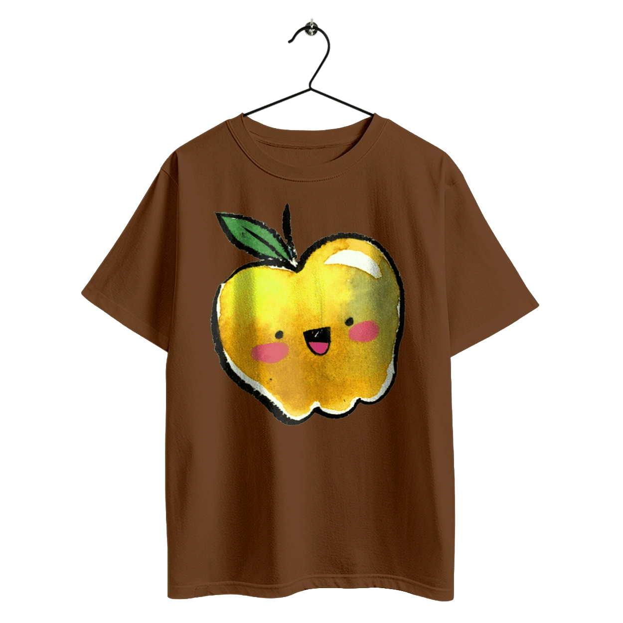 Cute yellow apple