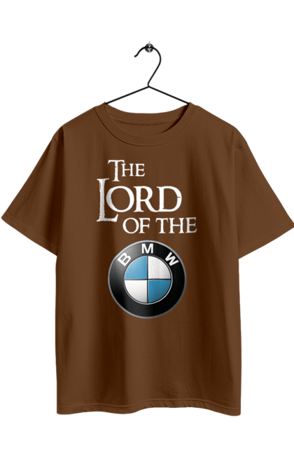 Футболка оверсайз с принтом The lord of the BMW white. Бмв, игра престолов. 2070702