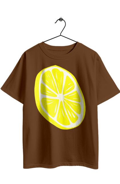 Oversized t-shirt with prints Lemon. Big, bright, lemon. 2070702