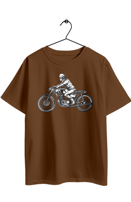 Oversized t-shirt with prints 02 Motorcycle 11. Biker, motto, retro, vintage. 2070702
