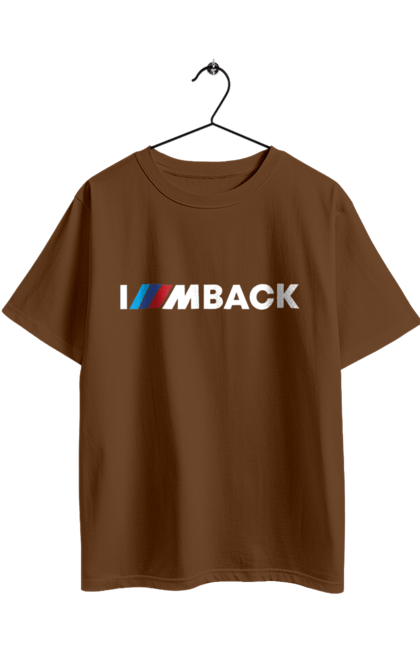 Oversized t-shirt with prints I am back white BMW. Bmw, m series. 2070702