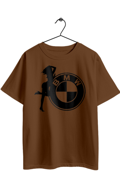 Футболка оверсайз з принтом "Bmw Girl". Бмв, машини. 2070702