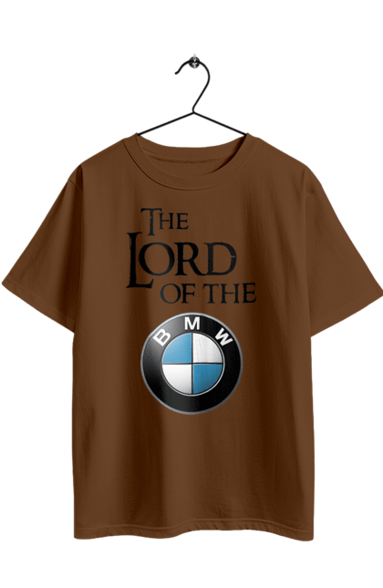 Футболка оверсайз с принтом The lord of the BMW black. Бмв, игра престолов. 2070702