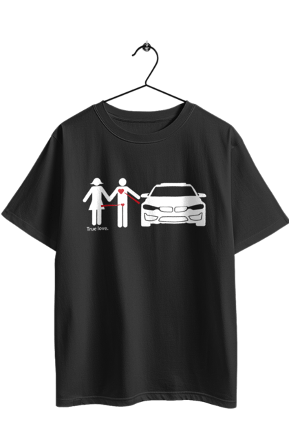 Футболка оверсайз с принтом Отношения БМВ. Бмв, машины, юмор. 2070702