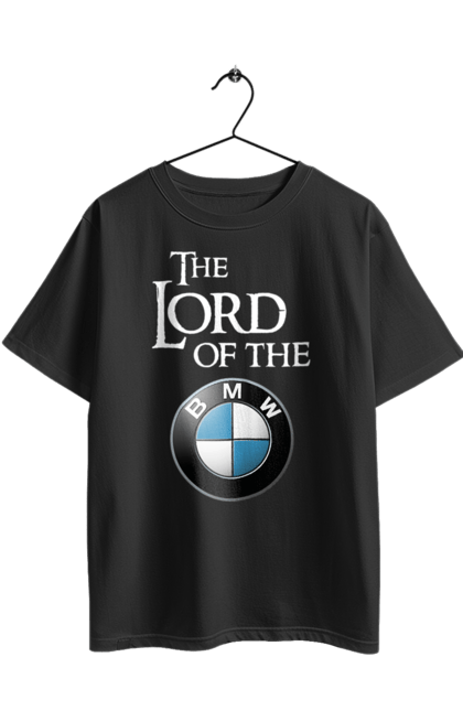 Футболка оверсайз с принтом The lord of the BMW white. Бмв, игра престолов. 2070702