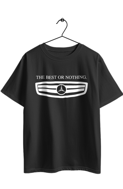 Футболка оверсайз з принтом "The best or nothing". Mercedes, машини, мерседес. 2070702