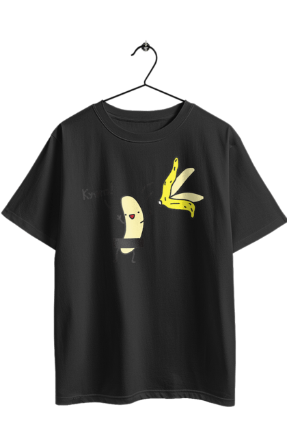 Oversized t-shirt with prints To booze. Banana, humour, on a party, to booze. 2070702