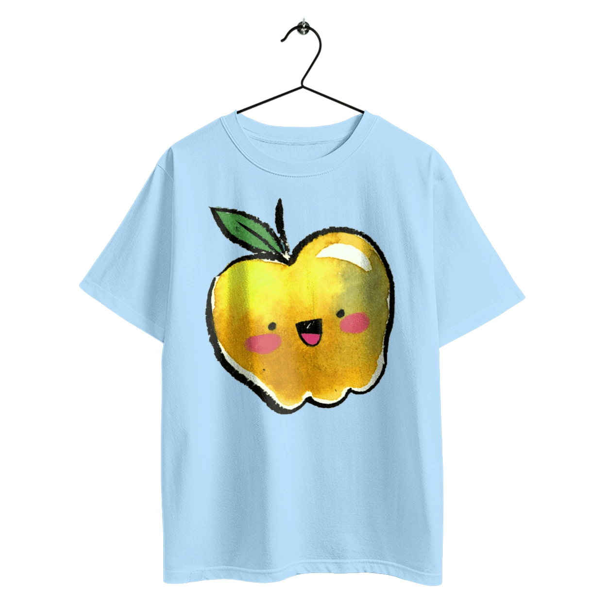 Cute yellow apple