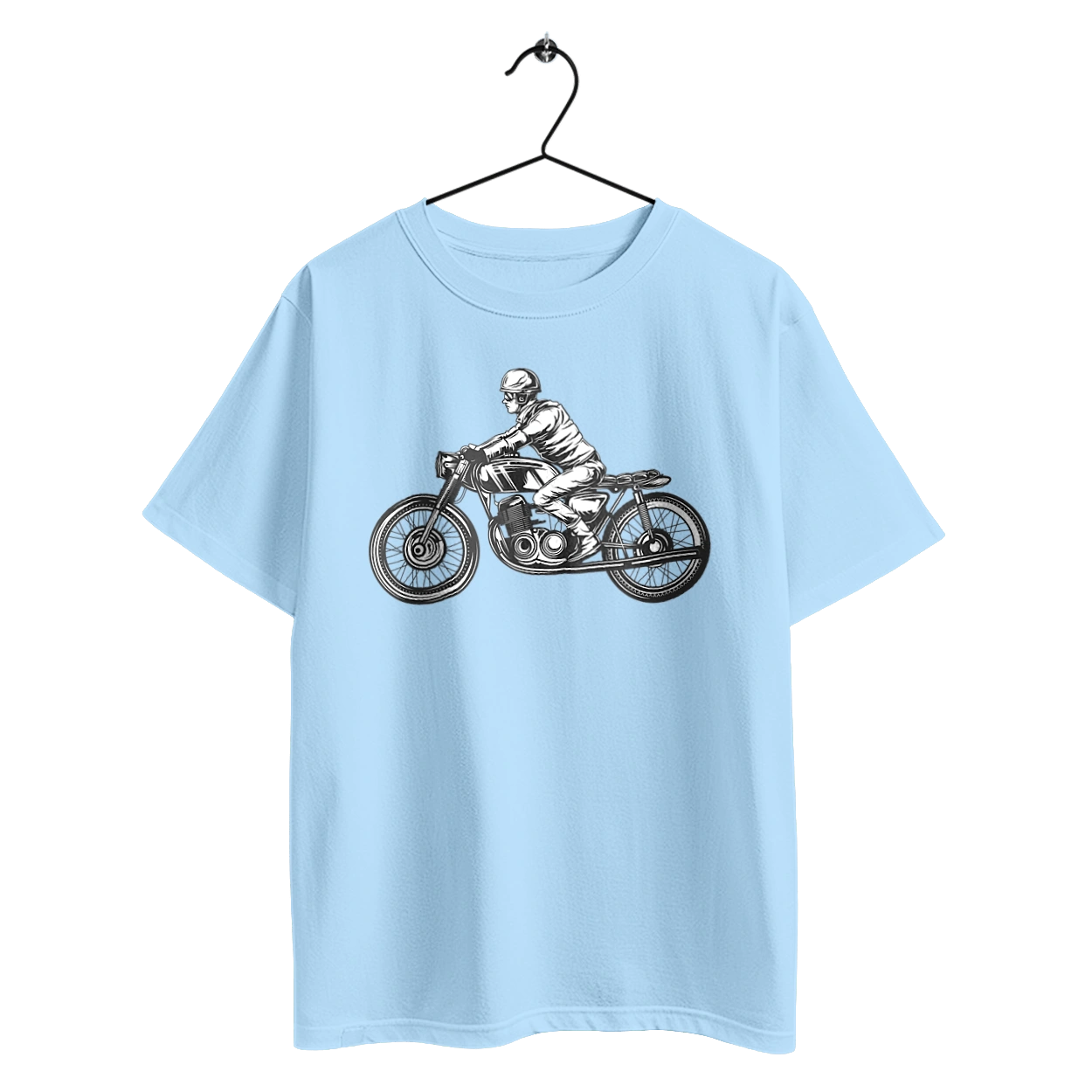 Байкер на мотоцикле