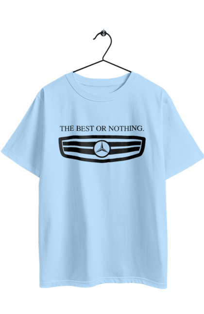 Футболка оверсайз с принтом The best or nothing. Mercedes, машины, мерседес. 2070702