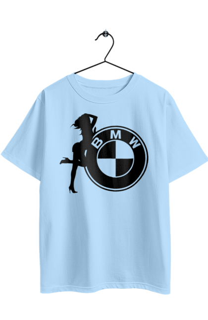 Футболка оверсайз з принтом "Bmw Girl". Бмв, машини. 2070702