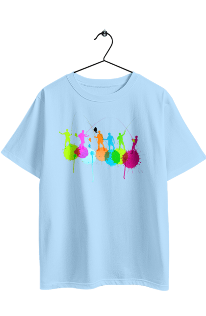 Футболка оверсайз з принтом "Яскрава рибалка". Вудки, рибалка, рибалки. 2070702