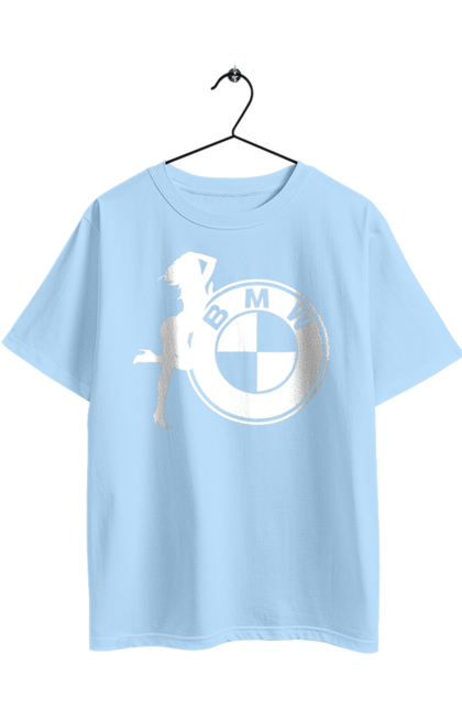 Футболка оверсайз з принтом "Bmw Girl". Бмв, машини. 2070702