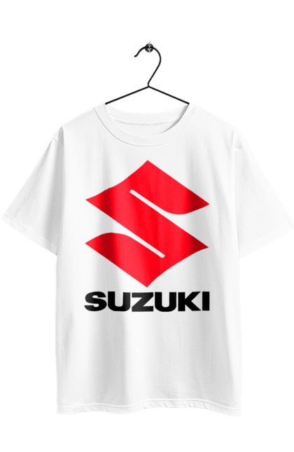 Футболка оверсайз з принтом "Suzuki". Авто, логотип, машина, сузукі. 2070702