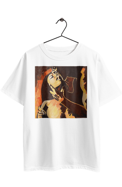 Футболка оверсайз з принтом "Страсна жінка". Жінка, картина, секс. 2070702