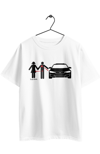 Футболка оверсайз с принтом Отношения БМВ. Бмв, машины, юмор. 2070702