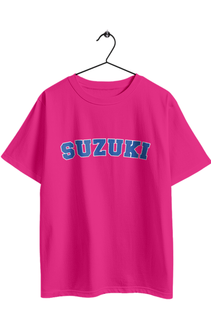 Футболка оверсайз с принтом Suzuki 2. Авто, машина, сузуки. 2070702