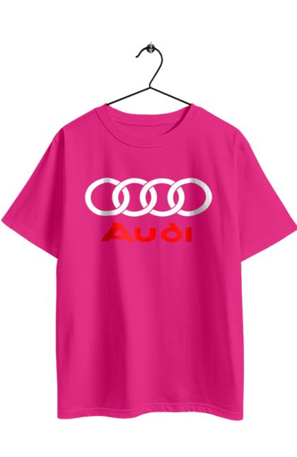 Oversized t-shirt with prints Audi Logotype. Audi, cars. 2070702
