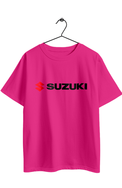 Футболка оверсайз с принтом Лого Сузуки. Авто, лого, машина, сузуки. 2070702