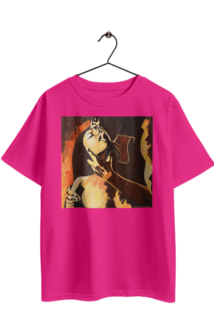 Oversized t-shirt with prints Passionate woman. Picture, sex, woman. 2070702