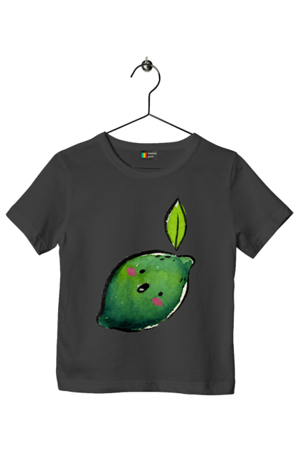 Футболка дитяча з принтом "Любий лайм". Лайм, літо, любий, посмішка. 2070702