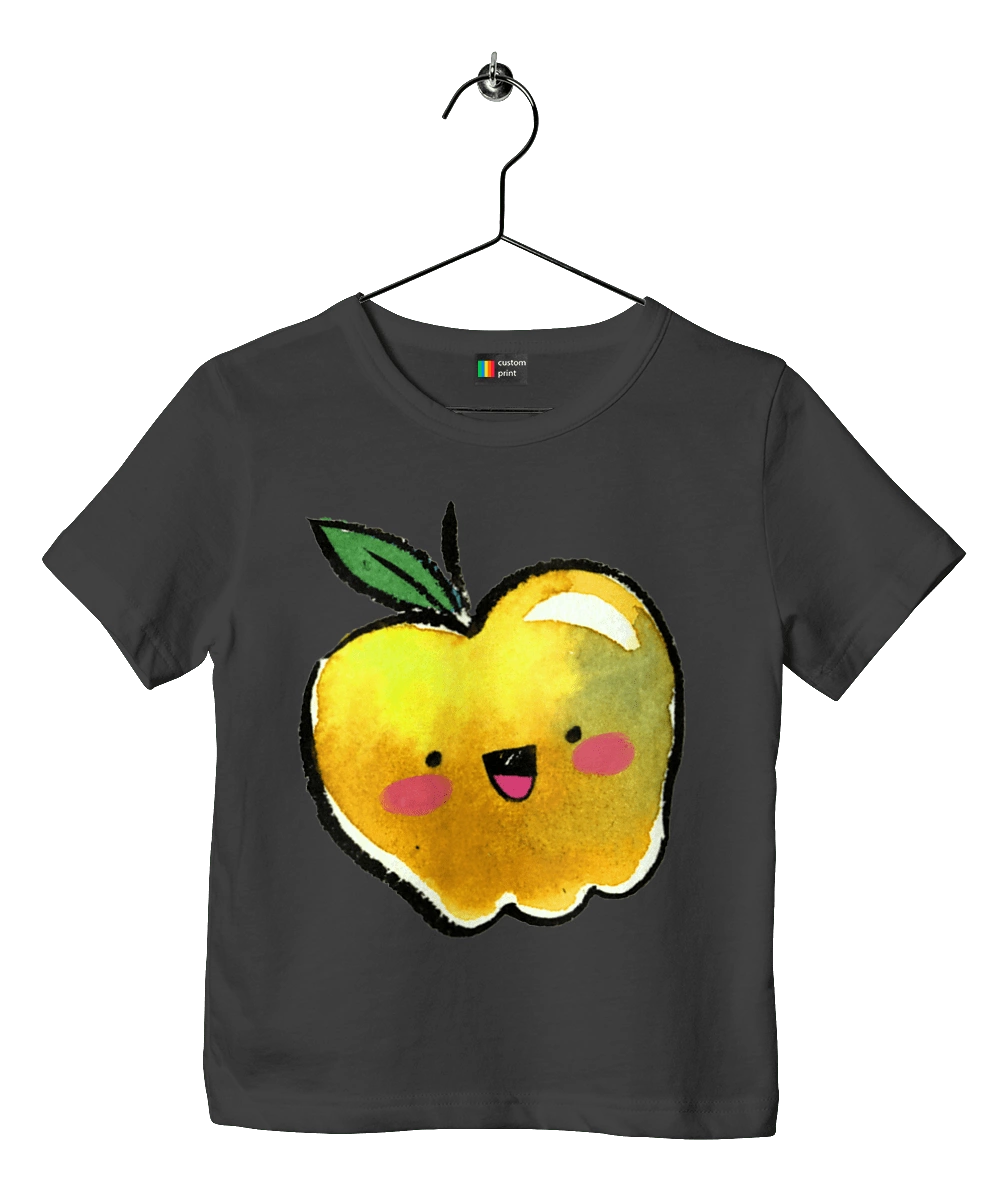Cute yellow apple