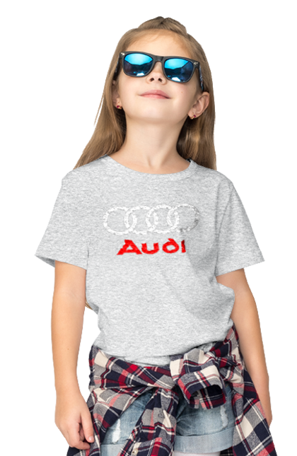 Children's t-shirt with prints Audi Logotype. Audi, cars. 2070702